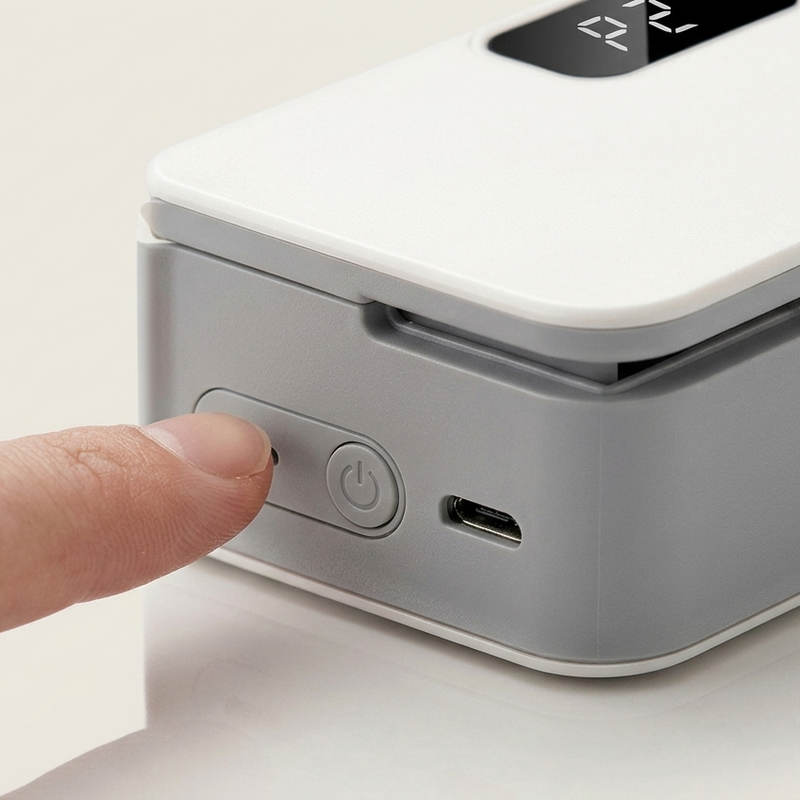 Botón de encendido y puerto de carga USB-C de SealBite